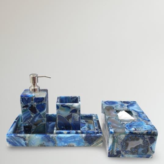 Blue Agate Lotion Bottle