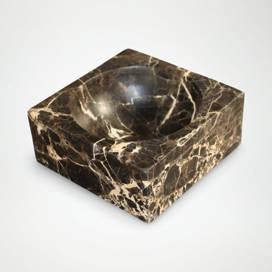 Marble Concave Bowl Lg.
