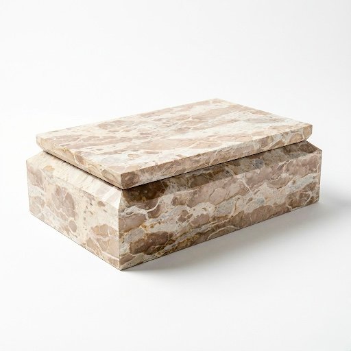 Butterscotch Marble Rect. Tapered Box