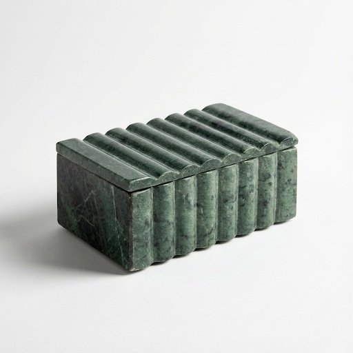 Marble Rect. Scalloped Box