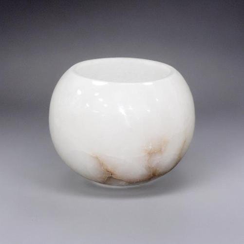 Alabaster Votive Sm