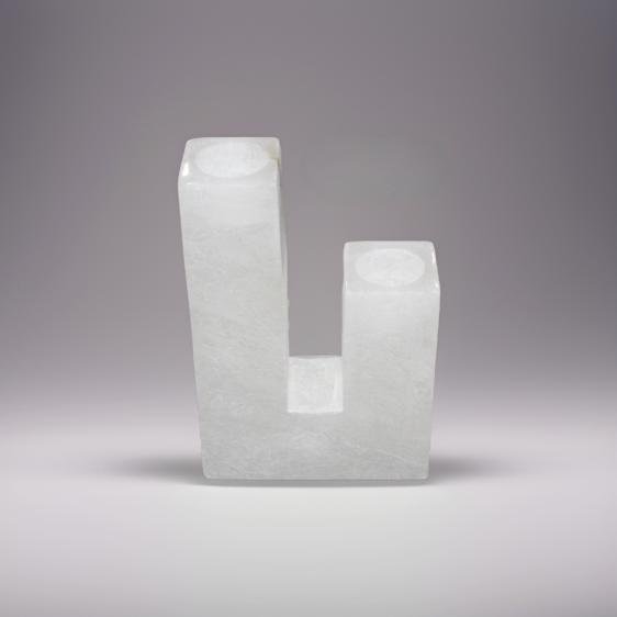 Alabaster 2-Pillar Handle Holder