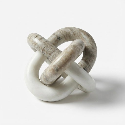 White & Brown Marble Knot