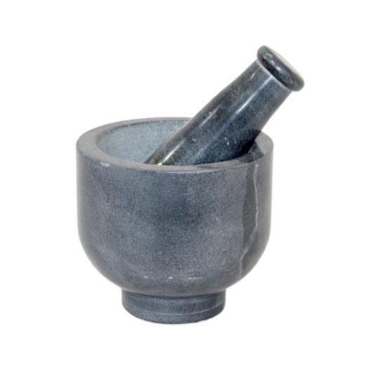 Grey Soapstone Mortar & Pestle