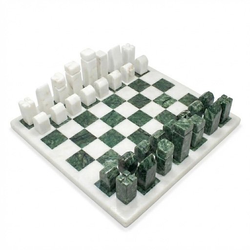 Black & White Marble Chess Game